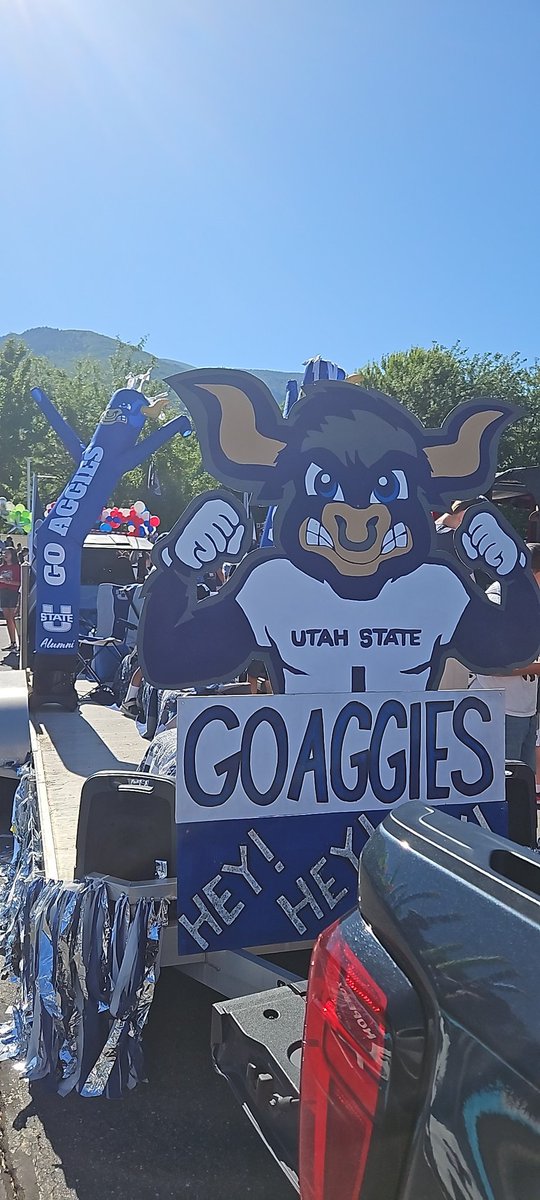 Big Blue is primed and ready for the Farmington parade!