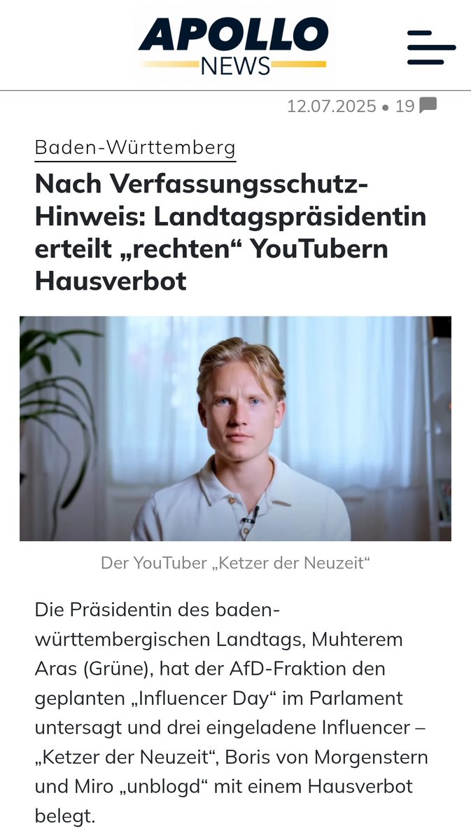 BertramMda's tweet image. Wir wollten schon lange einen Influencer-Kongress der @AfDFraktionAGH organisieren. Spätestens jetzt kommt das Projekt ganz oben auf die Prioritätenliste! Meinungs-, Presse- und Redefreiheit muss offenkundig nun auch in den Parlamentsgebäuden verteidigt werden. Los geht's.