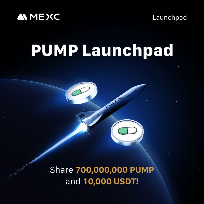 MEXC's tweet photo. More $PUMP, same price. PUMP subscription round 2 is LIVE, only on MEXC!

$PUMP | @pumpdotfun
🔹 Total pool: 700,000,000 PUMP
🔹 Price: 1 PUMP = $0.004
🔹 Exclusively for new users

👇 Let's PUMP again