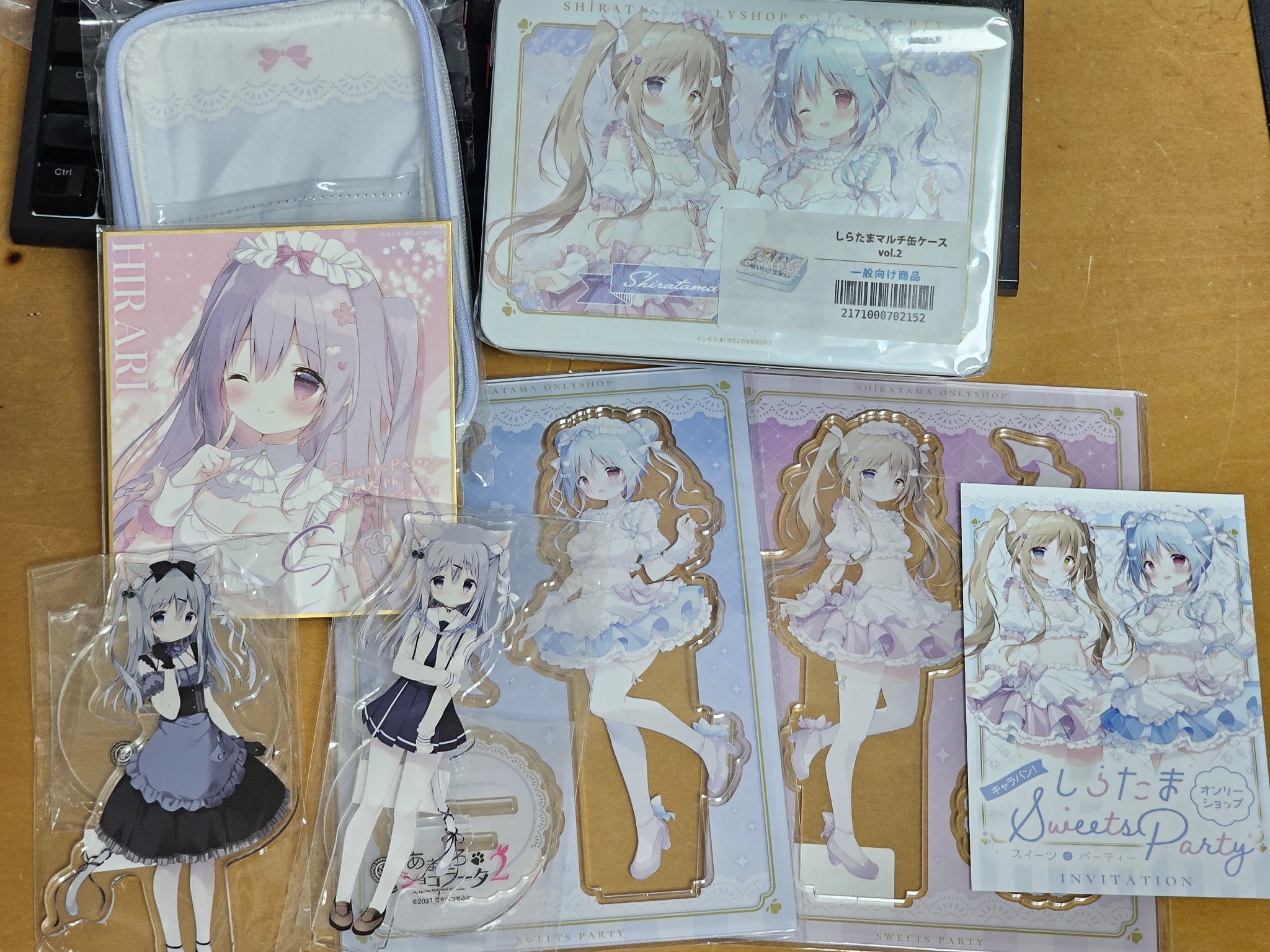 しらたまこ　しらたま　コースター　6枚セット　たまトーク！　たまトーク！！ 10/9まで値下げ】しらたまこ たまトーク記念コースター6点セット