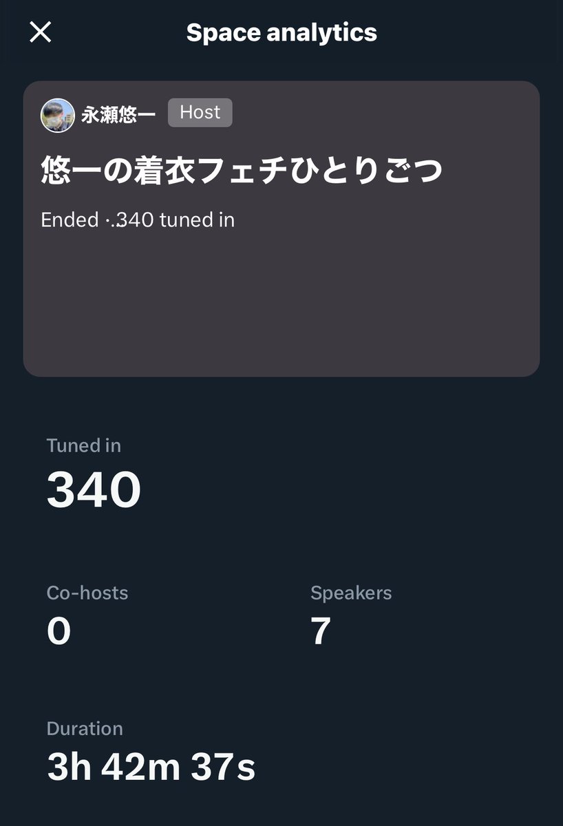 久しぶりに長時間お聞きいただいてありがとでした！初めてお見かけする人たくさんいて嬉しかったです！チューリングくんけんたくんとしさんも一緒にお話楽しかったです⚽️