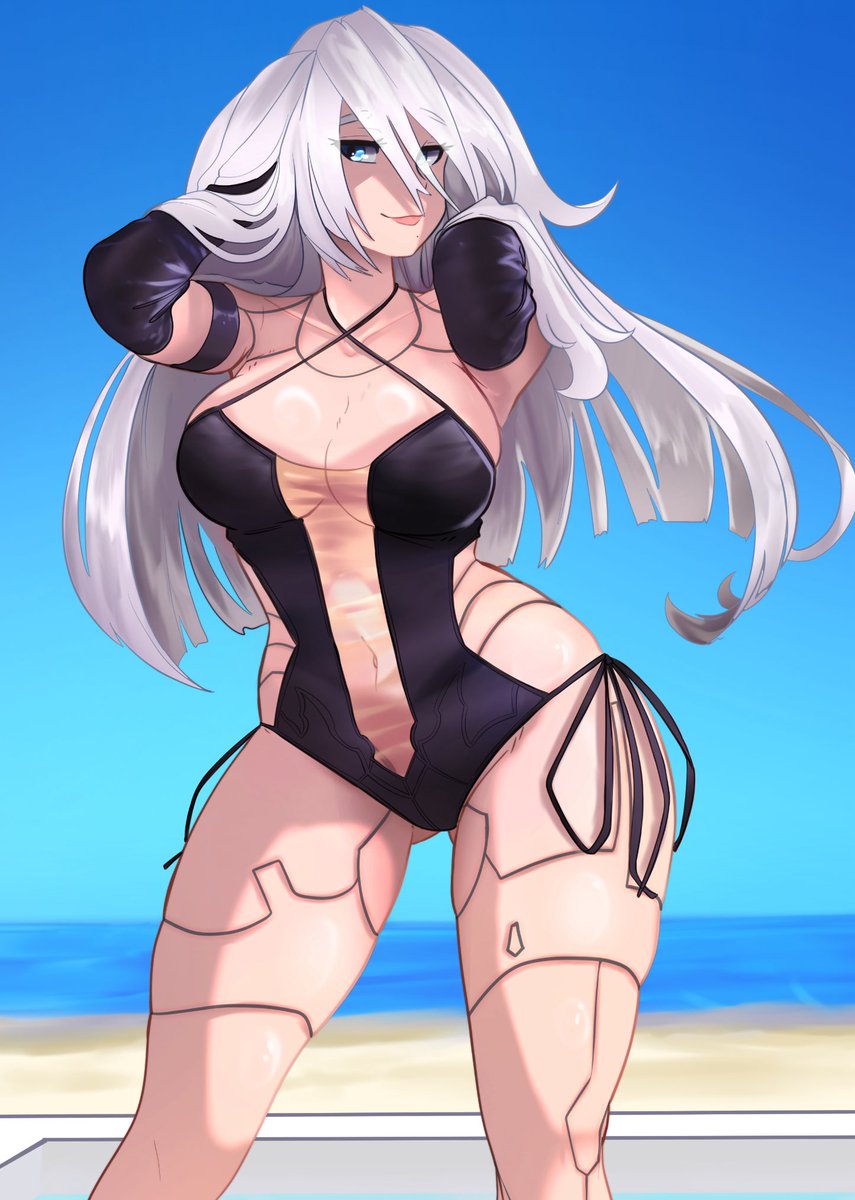 blysill's tweet image. It’s A2 from the nier x nikke summer event! Thanks to anon for this one 🙏