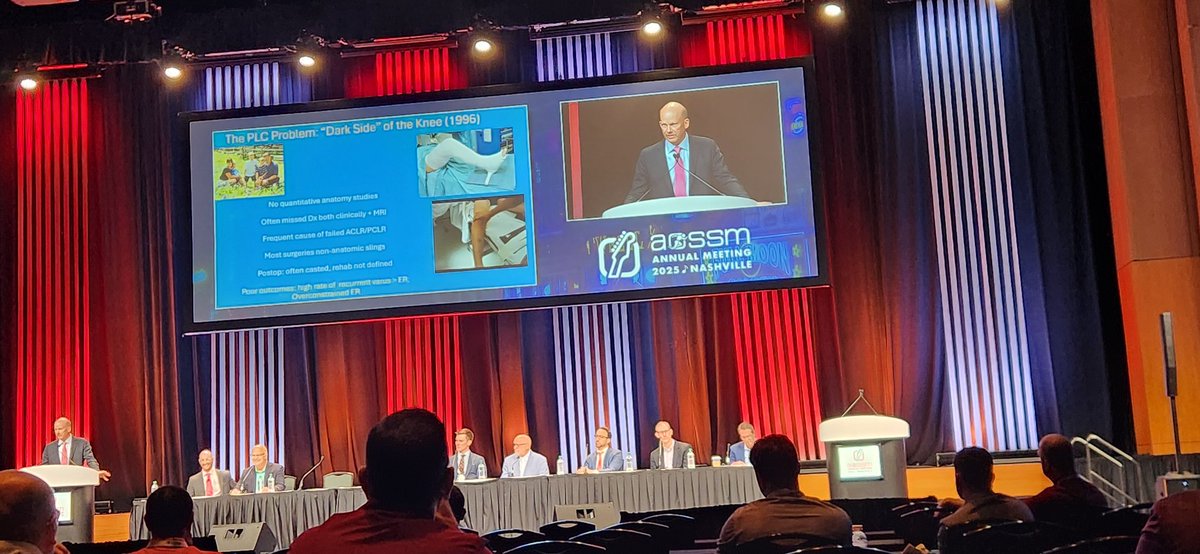 RJuddRobinsMD's tweet image. Excellent point-counter point discussions on knee ligament injury management at #AOSSM @aossm1972 #PCL #PLC #MCL #savetheknee #sportsmedicine #orthopaedicsurgery