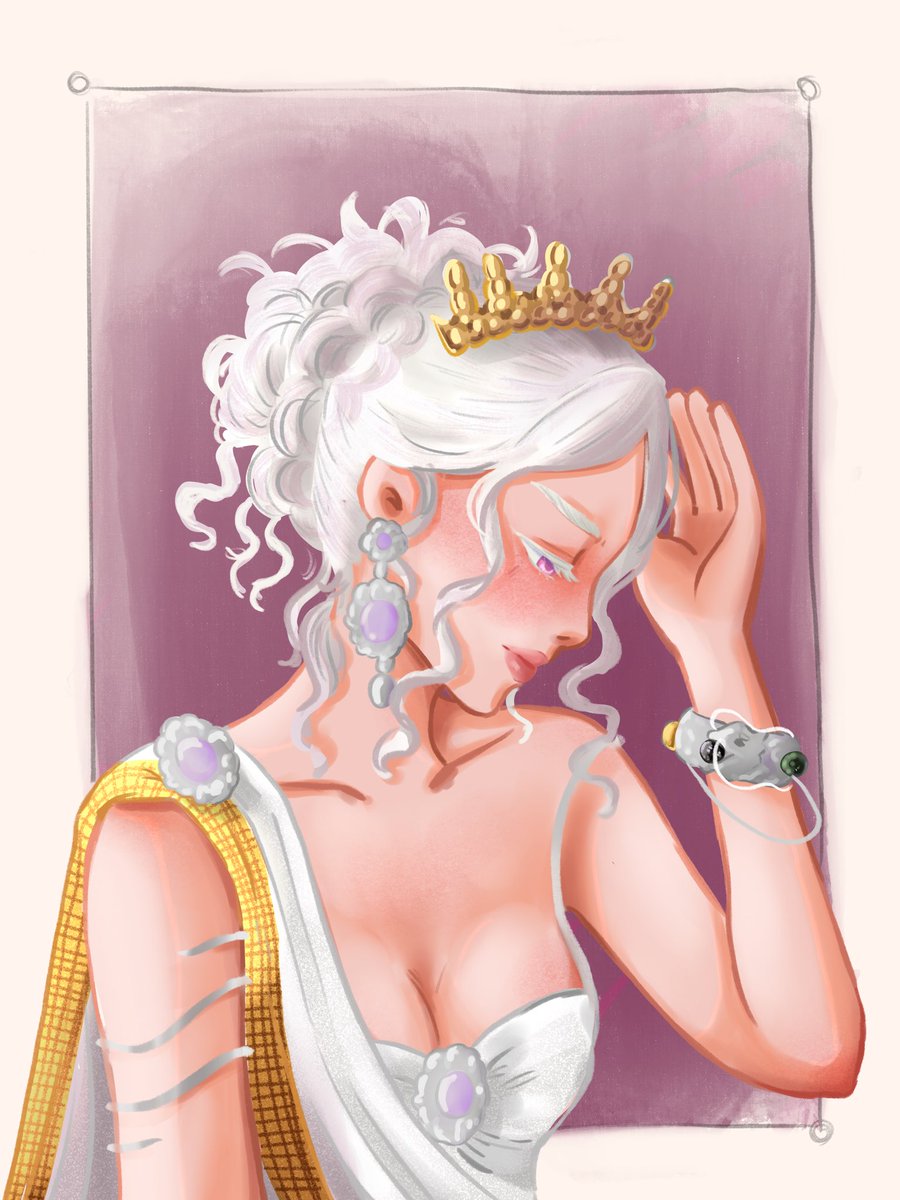 “By midday Daenerys was feeling the weight of the crown upon her head, and the hardness of the bench beneath her.”

“A crown should not sit easy on the head. “

—commissioned done by <a href="/honeydiws/">afna ✿</a>