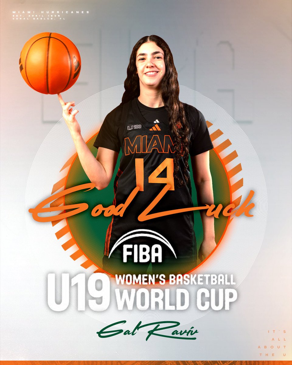 Wishing the best of luck to Gal at the FIBA U19 Women's Basketball World Cup 🙌

7/12 🆚 Hungary
7/13 🆚 South Korea
7/15 🆚 USA
