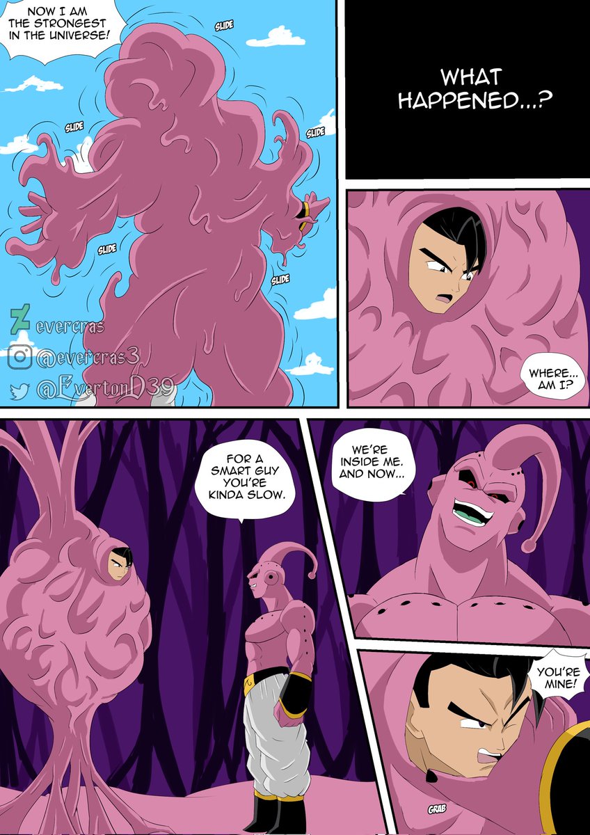 Gohan absorbed pages 1 and 2! All 7 pages on my patreon!
#dbz #DragonBall #DragonBallZ #ultimategohan #Gohan #majinbuu #superbuu #tentacles #yaoi #bdsm #gay #nsfw #rule34 #fanart #comic #vore #tickling
