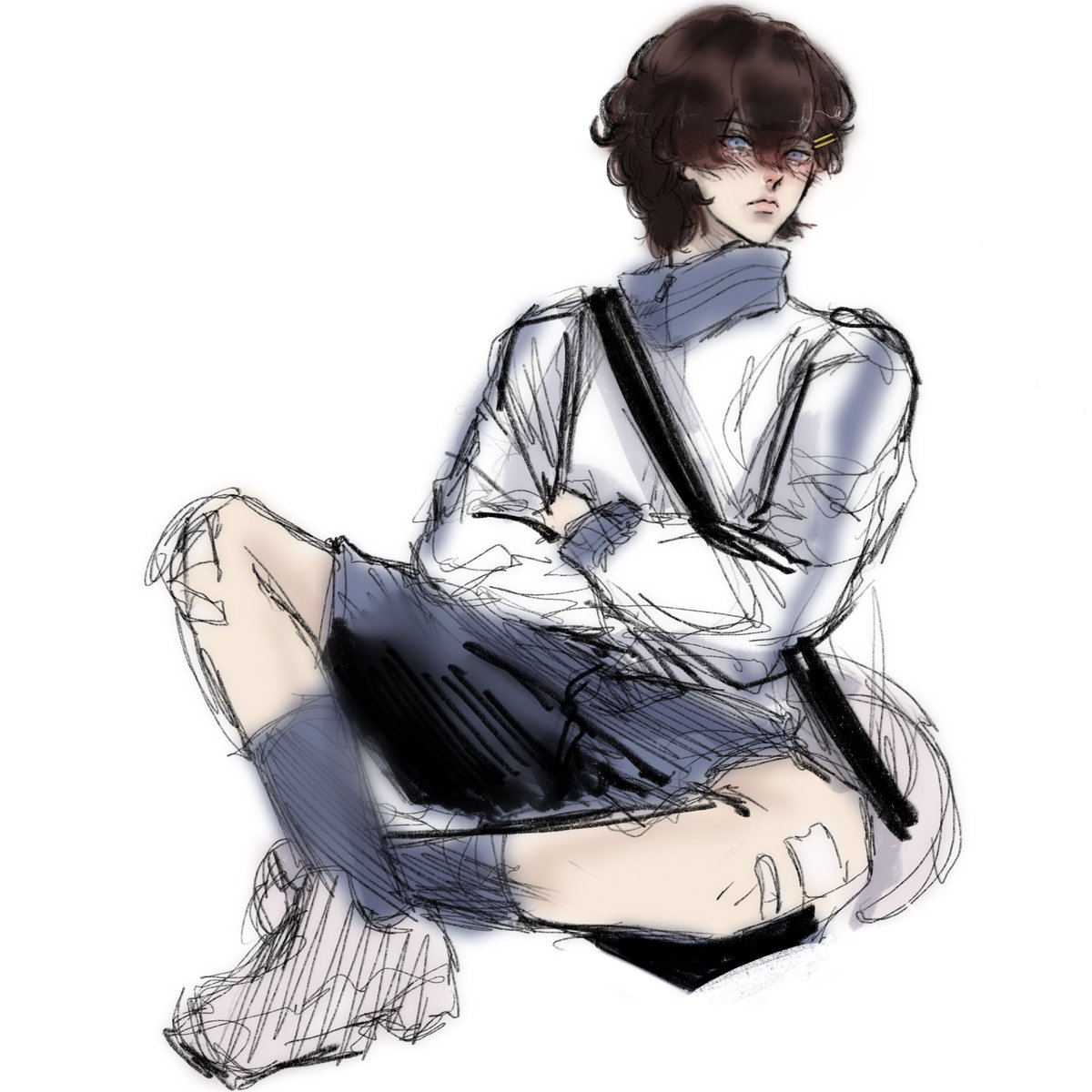 I have not drawn in awhile but I drew one of my bllk ocs #bllk