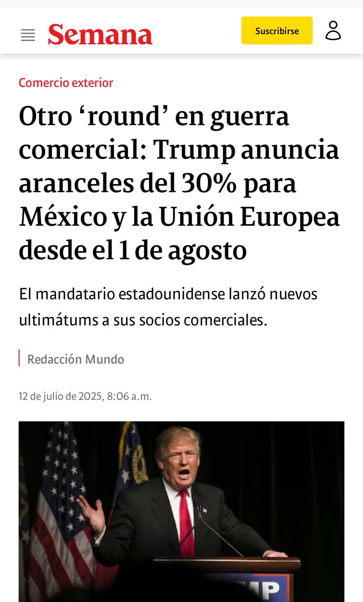Mientras tanto en Colombia ningun gremio ha prendido las alarmas por el riesgo de que, las exportaciones de esos paises, terminen en nuestro pais, destruyendo la producción nacional. ⁦<a href="/jsanchezcristo/">Julio Sánchez Cristo</a>⁩ ⁦<a href="/NestorMoralesC/">Néstor Morales</a>⁩ ⁦<a href="/gusgomez1701/">Gustavo Gómez Córdoba</a>⁩ ⁦<a href="/JuanLozano_R/">Juan Lozano</a>⁩
