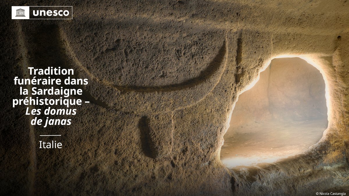 UNESCO en français (@unesco_fr) on Twitter photo 🔴 FLASH INFO !
Nouvelle inscription sur la Liste du #PatrimoineMondial de l’<a href="/UNESCO_fr/">UNESCO en français</a> : Tradition funéraire dans la Sardaigne préhistorique – Les domus de janas, #Italie 🇮🇹.
➡️ unes.co/47whcfr #47WHC 🔴 FLASH INFO !
Nouvelle inscription sur la Liste du #PatrimoineMondial de l’<a href="/UNESCO_fr/">UNESCO en français</a> : Tradition funéraire dans la Sardaigne préhistorique – Les domus de janas, #Italie 🇮🇹.
➡️ unes.co/47whcfr #47WHC