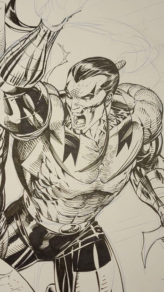ericninaltowski's tweet image. Fun WIP... the claws will clash!
#ripclaw #comics #image #90s #cyberforce #silvestri