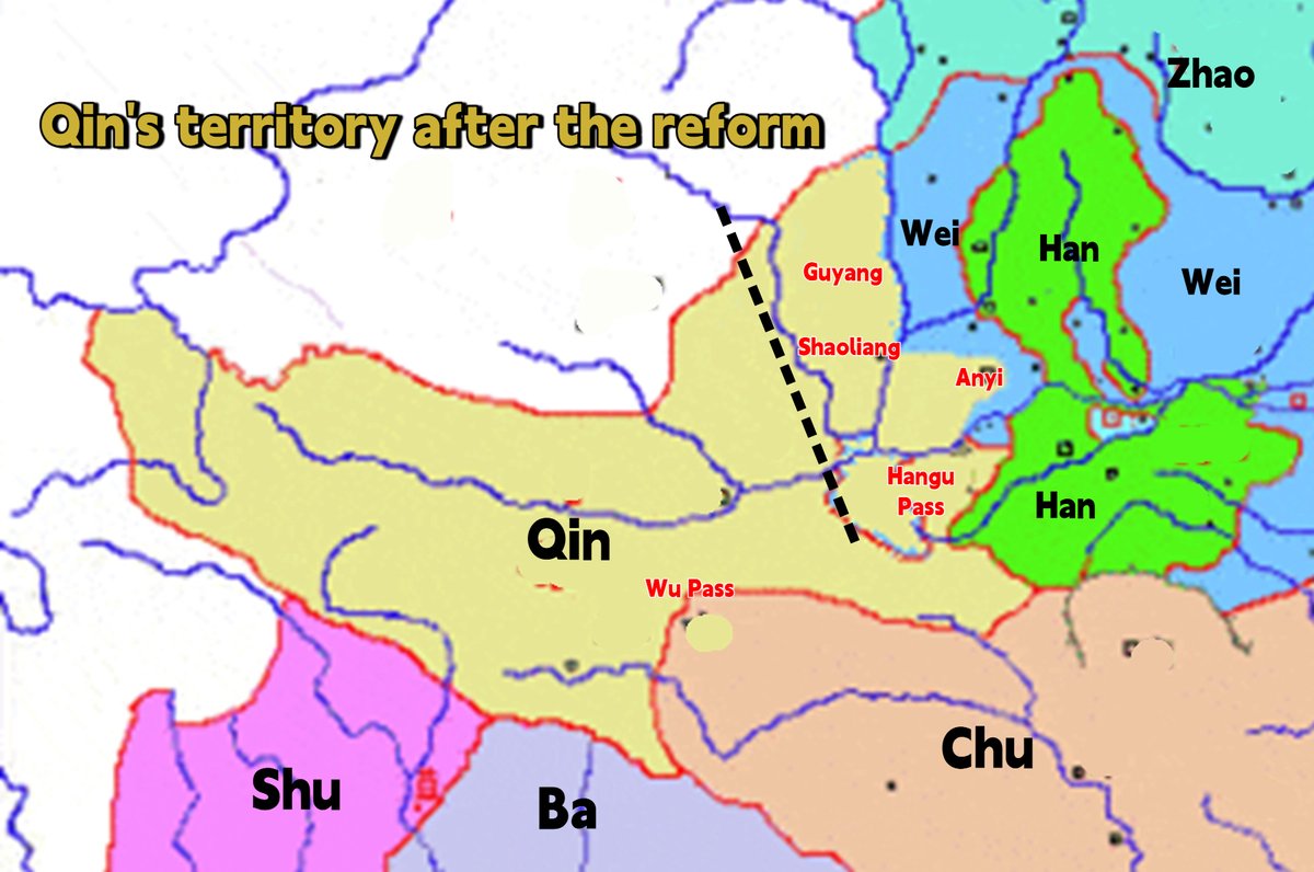 How effective were Shang Yang's Reforms, and what led to their success?(Warring States 15)
Volume 3 - The Reforms of Shang Yang V

Let’s examine the military achievements after Shang Yang’s reform：
4th year of Duke Xiao of Qin (377BC):​​ Qin defeated the Han韩 army at