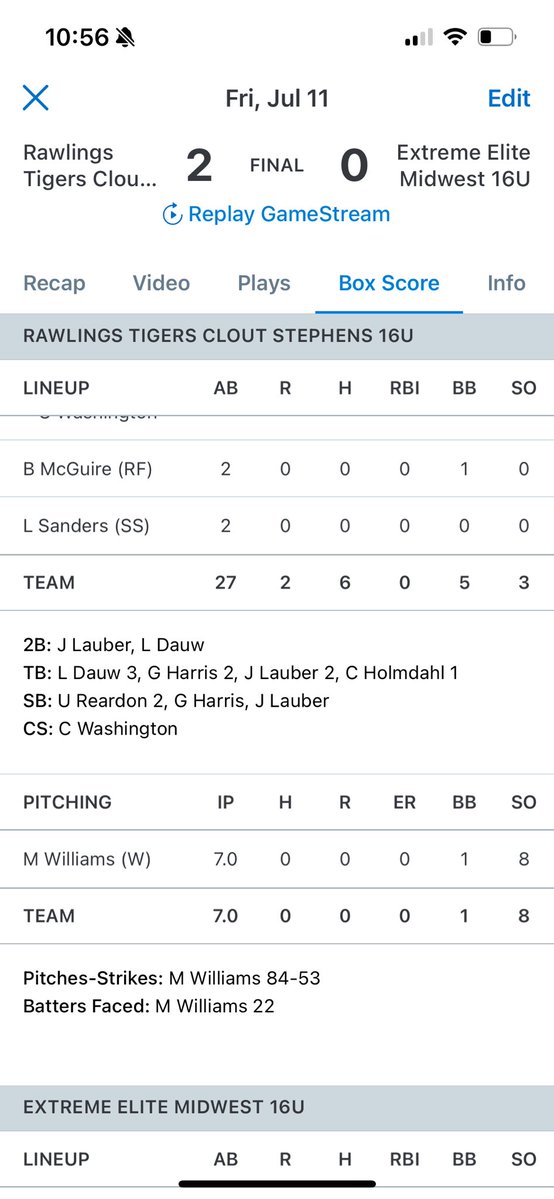 Grant Stephens (@coachstep01) on Twitter photo 🚨NO HITTER🚨<a href="/mwilliams4bb/">Max Williams</a> goes 7 innings in an impressive outing, giving up 0 hits along with 8 strikeouts. Congrats Max! 🚨NO HITTER🚨<a href="/mwilliams4bb/">Max Williams</a> goes 7 innings in an impressive outing, giving up 0 hits along with 8 strikeouts. Congrats Max!