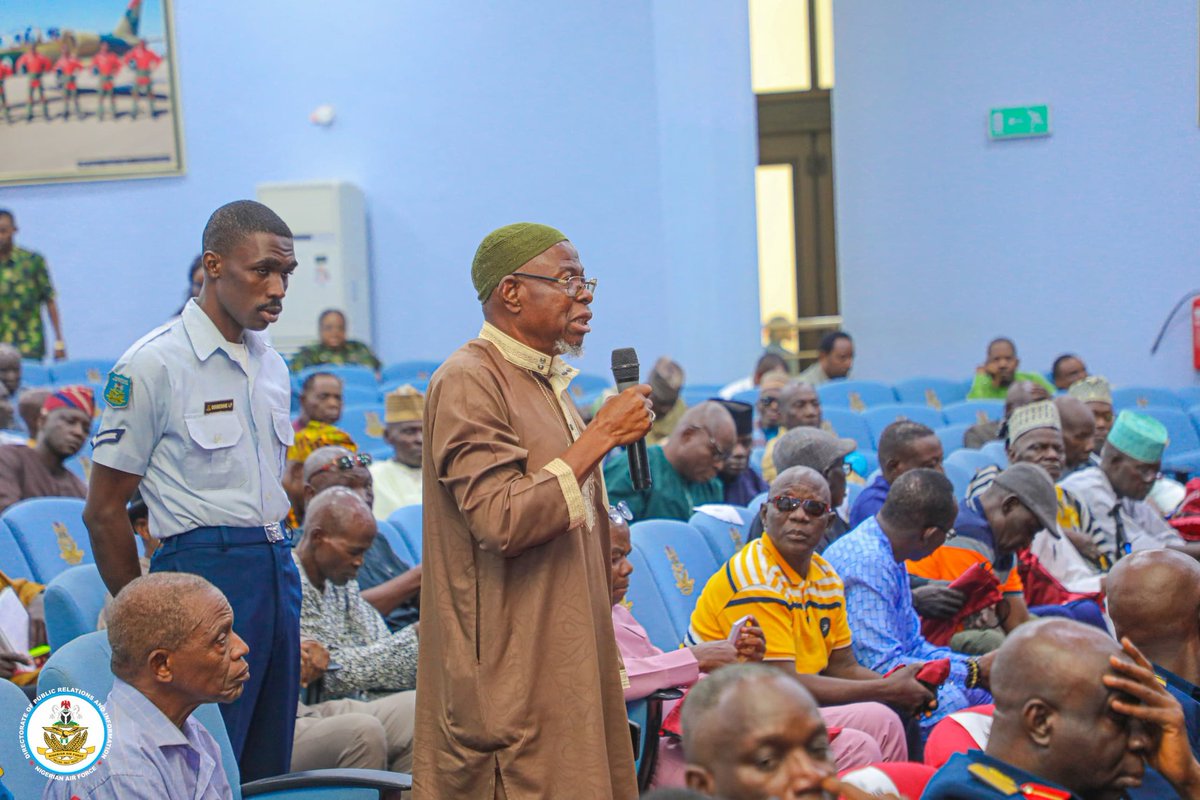 NigAirForce's tweet image. NAF remains committed to veterans' welfare - CAS reassures at mid-year parley
The Chief of the Air Staff (CAS), Air Marshal Hasan Bala Abubakar, has reaffirmed the Nigerian Air Force’s unwavering commitment to prioritising the welfare and concerns of its veterans. He gave the…