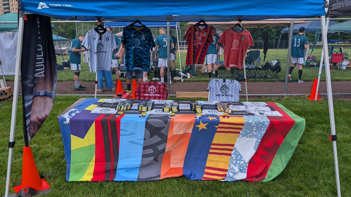 addedtimeoutfit's tweet image. We're back out at Drexler University's Vidas Athletic Complex for the 2025 @icarus_football Cup... stop by and see us!