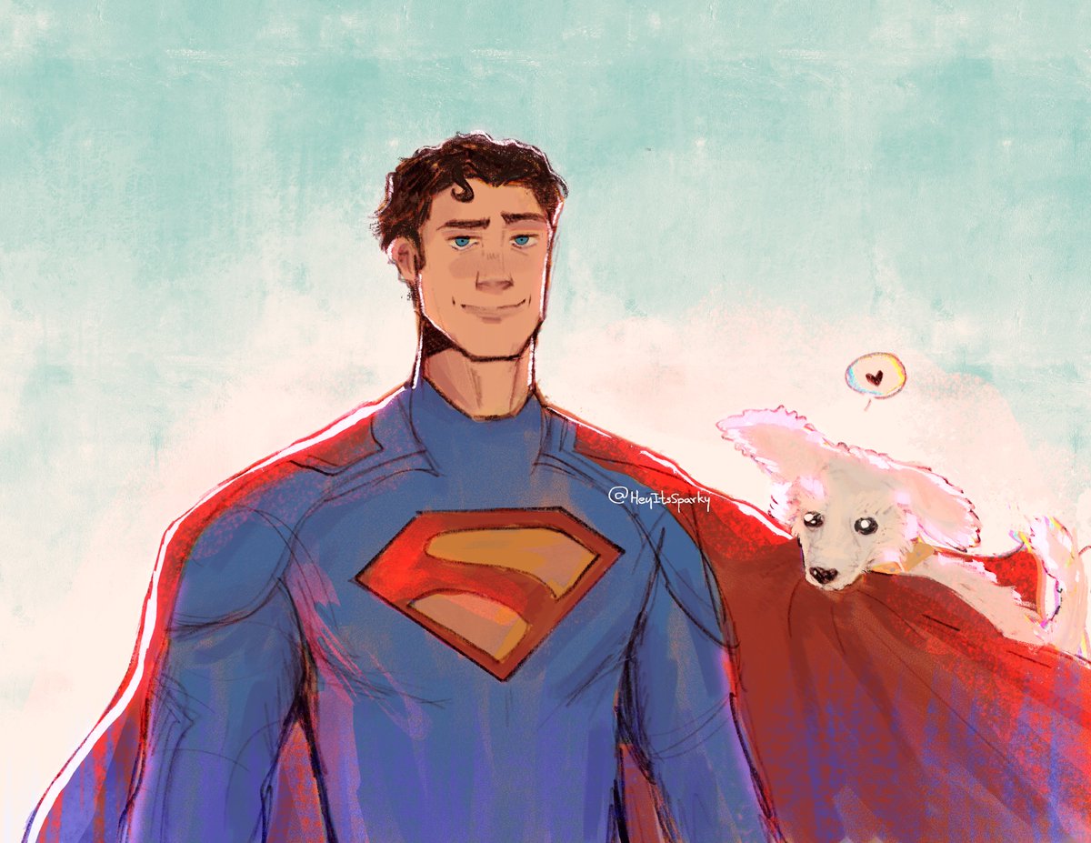 HeyItsSparky's tweet image. just krypto being krypto & superman! ♥️
#Superman #SupermanMovie