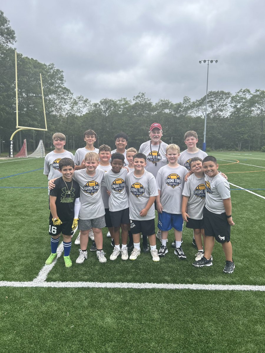 A great time at Prime Time Football. Camp!!These young lion kings got better every day this week!!!
Spots still open for next week
Come work at the best youth football camp on LI!!