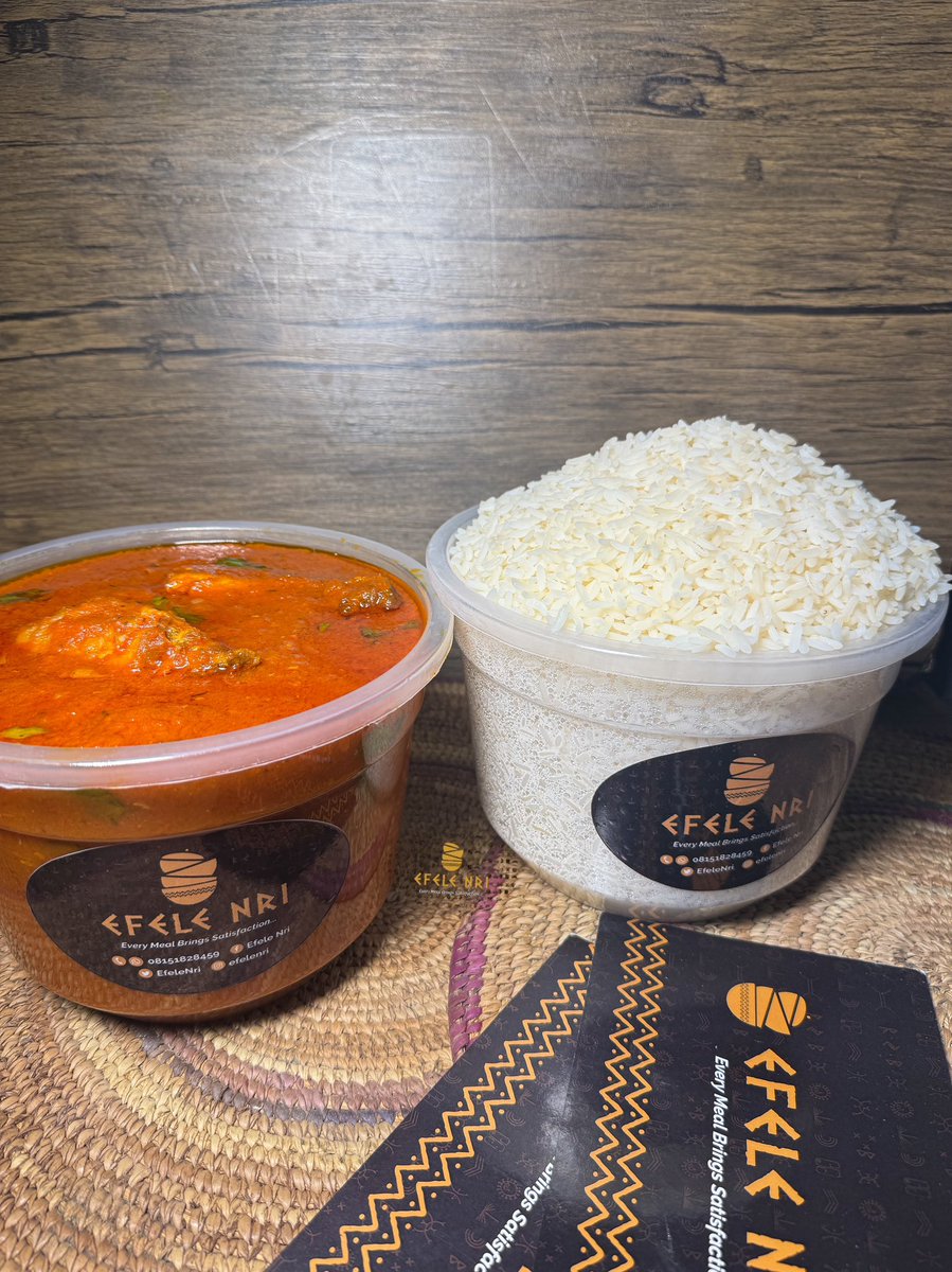 Turkey Stew Nla Nla with rice.
(We make our stews without tomatoe paste just fresh tomatoes).

Enjoyment na for <a href="/EfeleNri/">EfeleNri</a> headquarter e Choke.

We just sent this to our customer to enjoy for the election holiday😃.

Thank you for today, see you next week.
Send in your orders❤️.