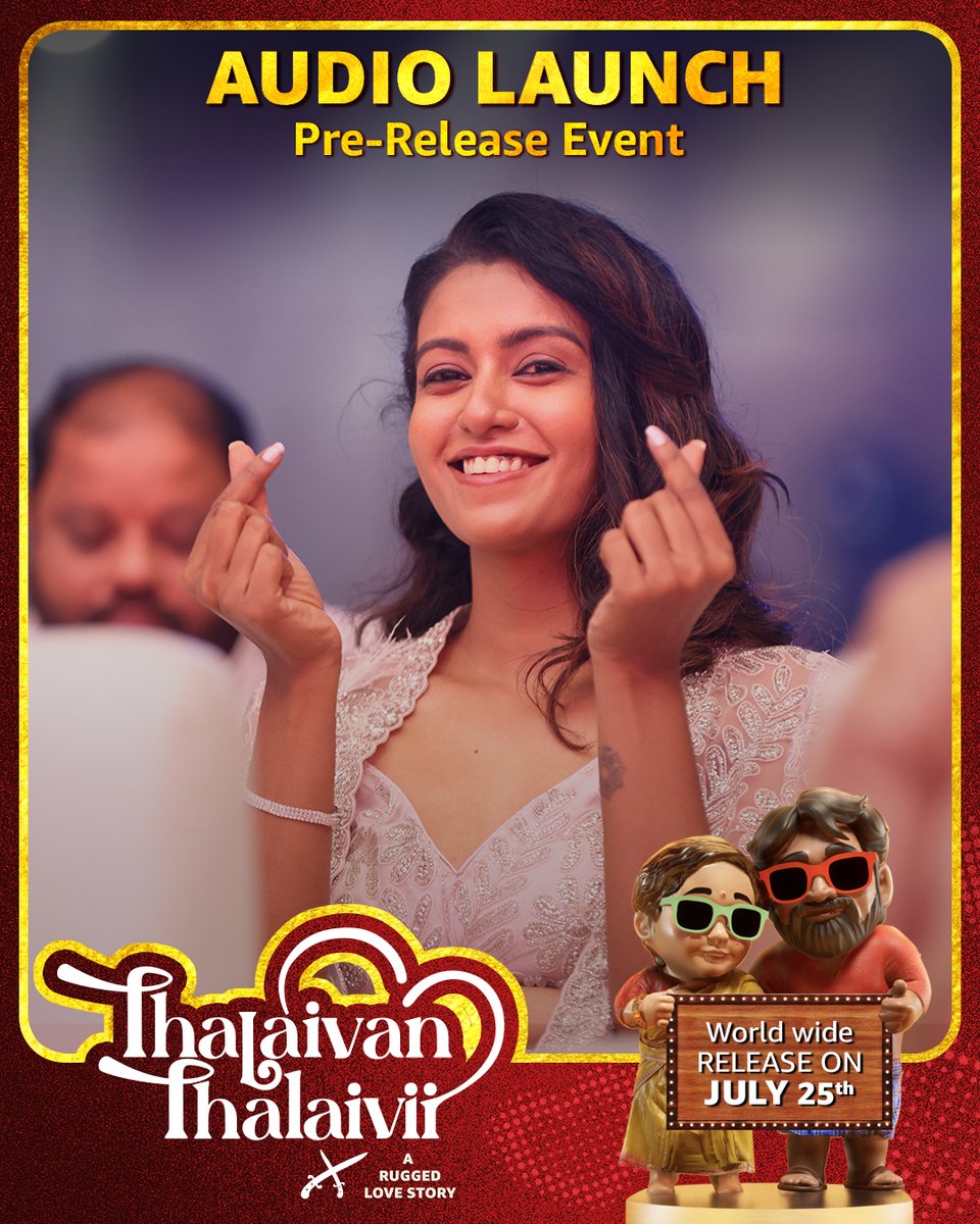Sathya Jyothi Films (@sathyajyothi) on Twitter photo Our Ragavardhini <a href="/Roshnioffical/">Roshniharipriyan</a> is here… and stealing hearts already! 🫶❤️
#ThalaivanThalaivii AudioLaunch
#ThalaivanThalaiviiFromJuly25 #SathyaJyothiFilms Our Ragavardhini <a href="/Roshnioffical/">Roshniharipriyan</a> is here… and stealing hearts already! 🫶❤️
#ThalaivanThalaivii AudioLaunch
#ThalaivanThalaiviiFromJuly25 #SathyaJyothiFilms