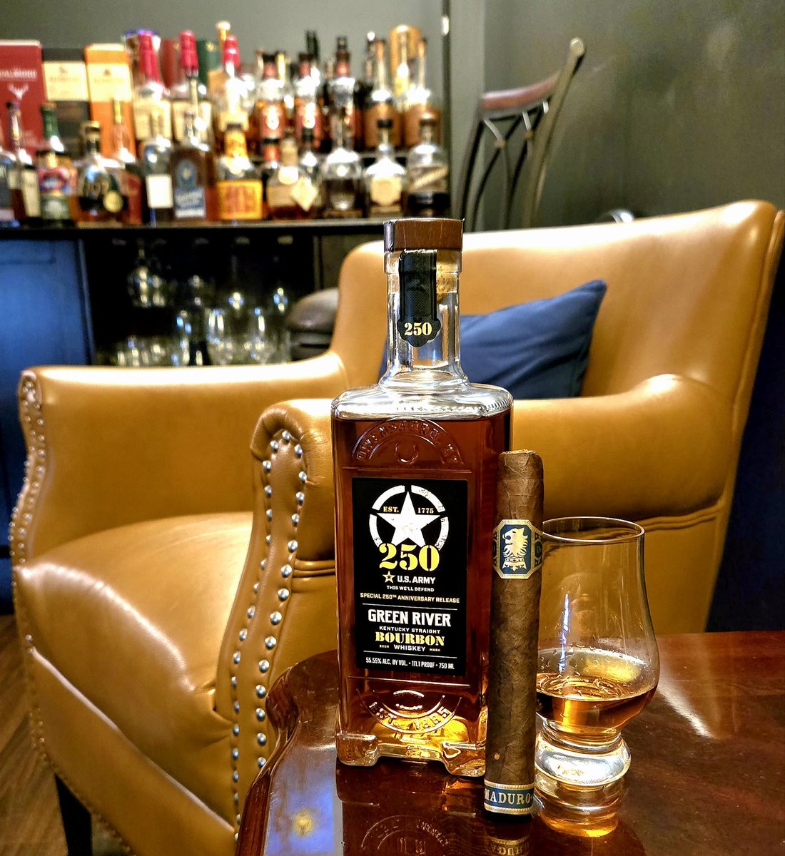 Trying the new Green River US army edition bourbon
