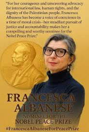 #FrancescaAlbaneseForNobelPeacePrize #francesca4peaceprize