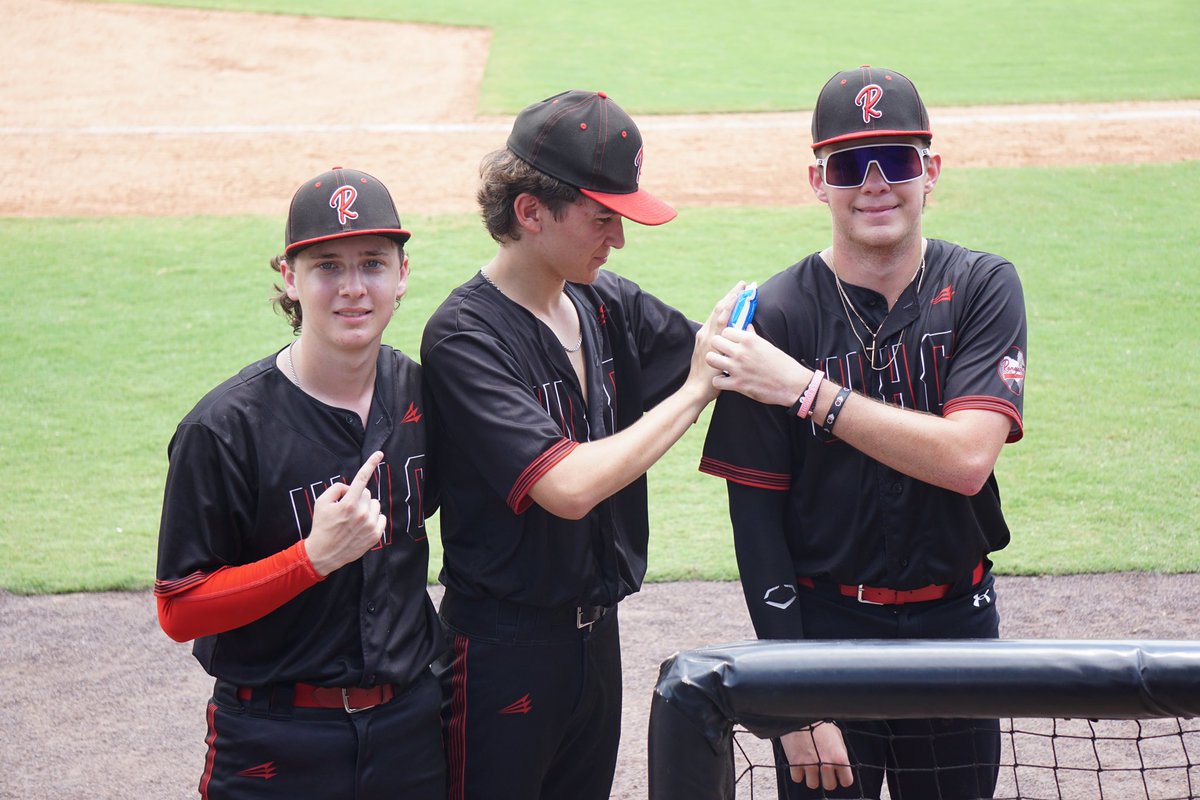 Renegades enjoy the heat today at Historic Durham Athletic Park