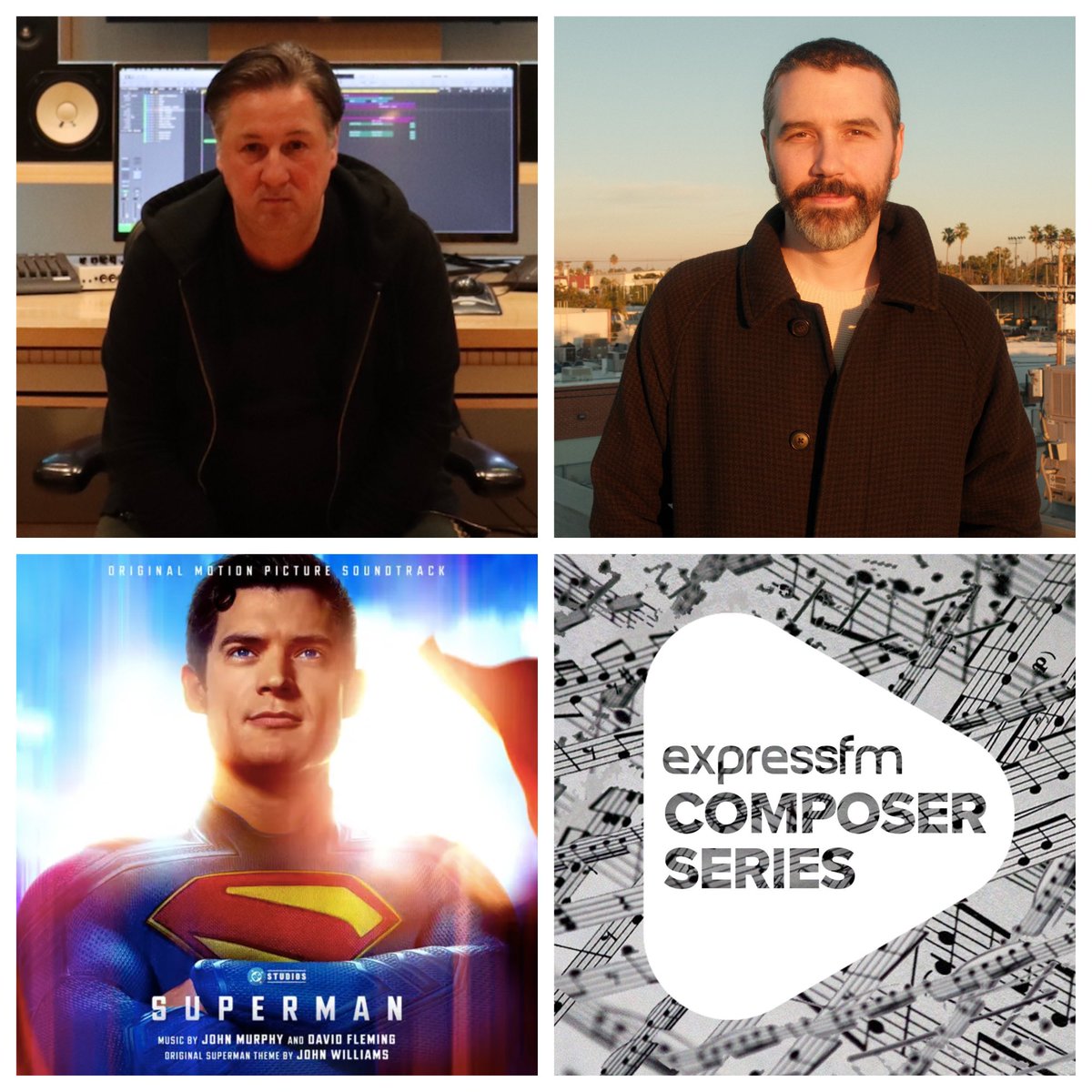 #LookUp! ‘The Composer Series’ returns to celebrate the music of <a href="/JamesGunn/">James Gunn</a>’s <a href="/Superman/">Superman</a> with #Superman #Soundtrack #Composers John Murphy &amp; David Fleming who chat with <a href="/jonbrowntv/">Jon Brown</a> &amp; <a href="/seano22/">Sean Wilson</a> 

⏰ 6pm (UK)
🗓️ Sun 13th &amp; Weds 16th July
📻 93.7 FM | DAB | expressfm.com