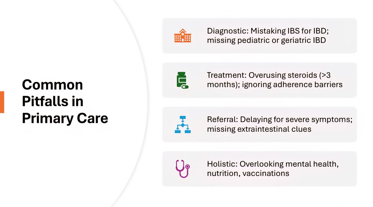 ibdtweets's tweet photo. 🎙️ Honored to present at the Annual APPNA Meeting in Dallas – July 12, 2025!

I had the opportunity to speak on “Inflammatory Bowel Disease for Primary Care Providers”—highlighting early diagnosis, multidisciplinary collaboration, and common pitfalls in outpatient management.

💡 Key Takeaways:

Don’t mistake IBS for IBD—especially in pediatric or geriatric patients.

Watch for steroid overuse and adherence issues.

PCPs are critical partners in vaccination, mental health, and cancer prevention.

IBD care works best when GI, PCPs, dietitians, psychologists, and surgeons team up.