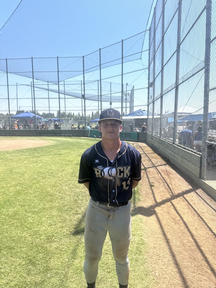 FiveToolCA's tweet photo. F: @therockbsblclub 2027 12, CBA/SSC 2027 American 3
PoG: @Coopluns20 3-3, 2B, 3 RBI, HBP https://t.co/UrxPaahdWd