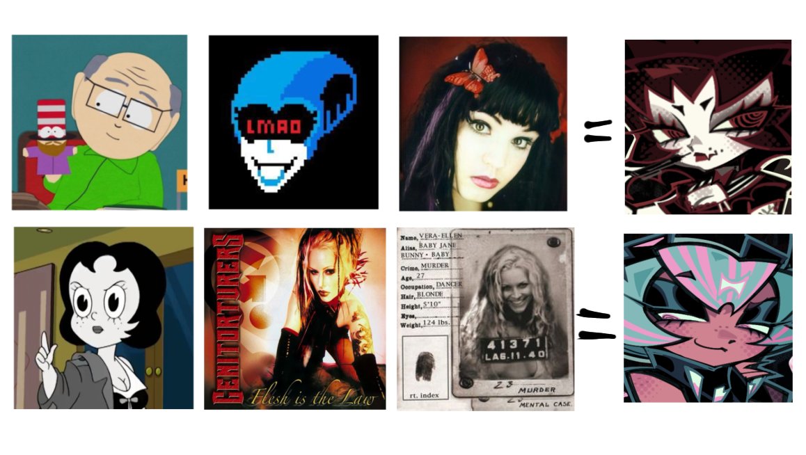 [#OC] wanted to do proper inspo sheets but i can literally only recall like 3 characters so you get this