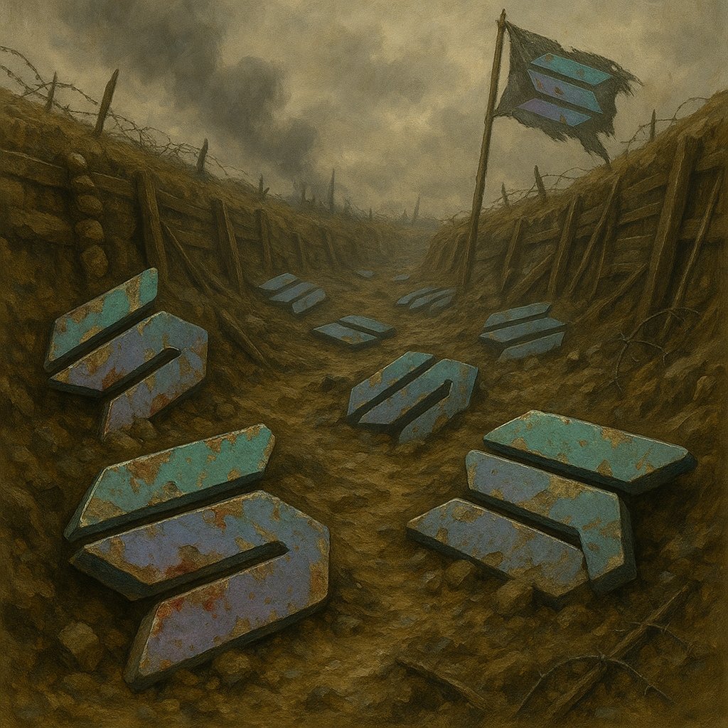 WizKiddB's tweet image. Don’t march your profits into the trenches just to die for your greed.
🙏