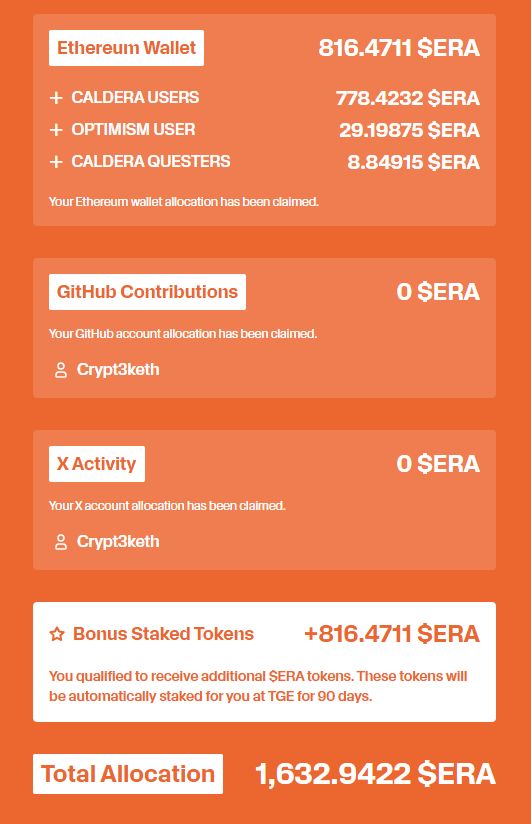 Crypt3keth's tweet photo. 🚨 The $ERA Pre-Claim is LIVE! 🪂

📅 Deadline: July 17, 2025 – 01:00 PM UTC 
🔗 Link: https://t.co/Guo8MkRk1b

🧩 Steps:
1️⃣ Connect your wallet, GitHub &amp; Twitter
2️⃣ Complete PoH (minting NFT is optional)
3️⃣ Confirm

💬 Share your allocation
#Caldera #Metalayer #airdrop #Layer3 https://t.co/GwxkcbNEnY