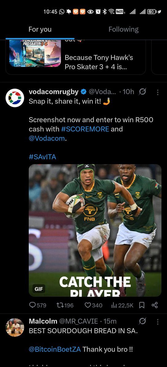 DogoAge's tweet photo. @VodacomRugga @Vodacom Snapped

#SCOREMORE @Vodacom #SAvsIT https://t.co/BxspE2V5DN