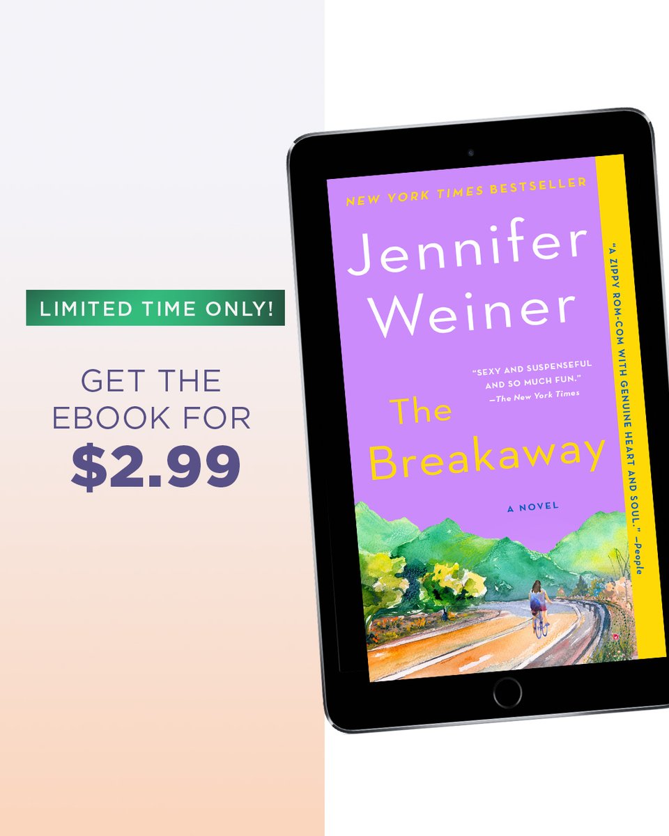 AtriaBooks's tweet image. 🎉 Ebook lovers, it’s time to treat yourself! Jennifer Weiner, the #1 New York Times bestselling author of over 20 incredible books, has ebooks on sale for just $2.99 each this July. Don’t wait! 📖