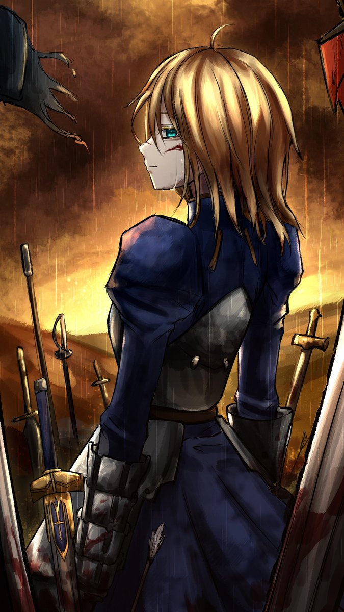 bandwagonnnnn's tweet image. #100日チャレンジ #Saber #セイバー #FGO
day 73  saber / セイバー