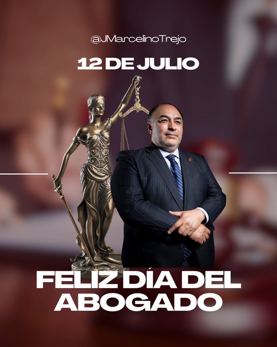 A todos mis colegas y compañeros del gremio les deseo un extraordinario día de la Abogada y del Abogado.

“Encontremos en el privilegio de trabajar por la justicia la satisfaccón de Transformar nuestra sociedad”.
                              <a href="/JMarcelinoTrejo/">Marcelino Trejo</a>