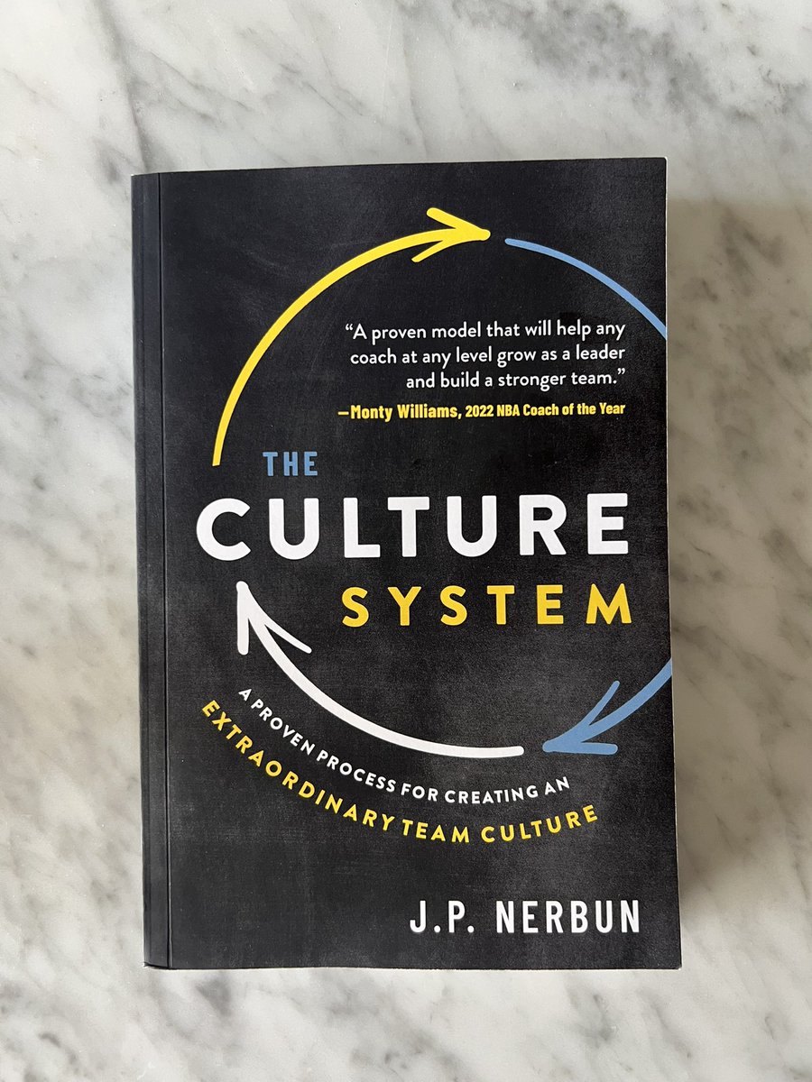 Doing some offseason reading and just finished The Culture System by <a href="/JpNerbun/">J.P. Nerbun | TOC</a>. Already starting to incorporate these practices into my coaching. A must read for any coach, no matter your sport.