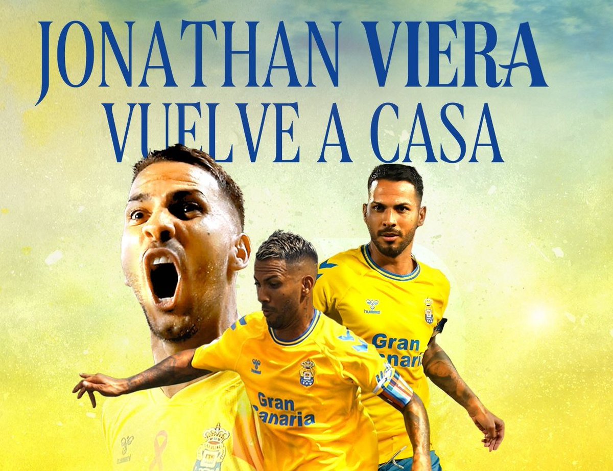 ✅ Jonathan Viera regresa a la UD Las Palmas 

📝 El futbolista grancanario firma por 1 temporada