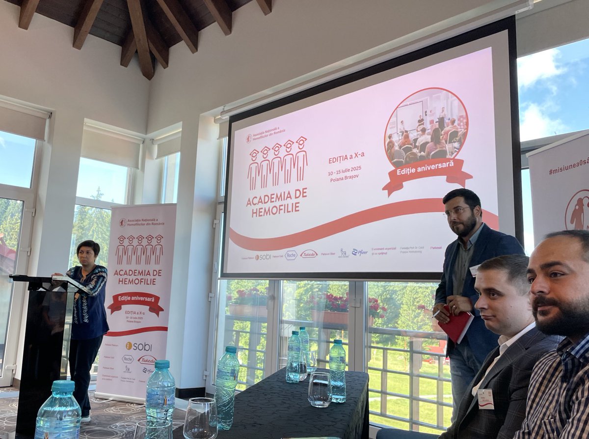 Roberta Gualtierotti (@r_gualtierotti) on Twitter photo Haemophilia Academy - Nat. Ass. of Romanian Haemophiliacs
It was an honor to participate in the panel discussion on Joint Health in Hemophilia with Orthopaedic surgeons and Hematologists and share experience of #angelobianchibonomicenter in Milan
@valentinbrabete <a href="/policlinicoMI/">Policlinico di Milano</a> Haemophilia Academy - Nat. Ass. of Romanian Haemophiliacs
It was an honor to participate in the panel discussion on Joint Health in Hemophilia with Orthopaedic surgeons and Hematologists and share experience of #angelobianchibonomicenter in Milan
@valentinbrabete <a href="/policlinicoMI/">Policlinico di Milano</a>