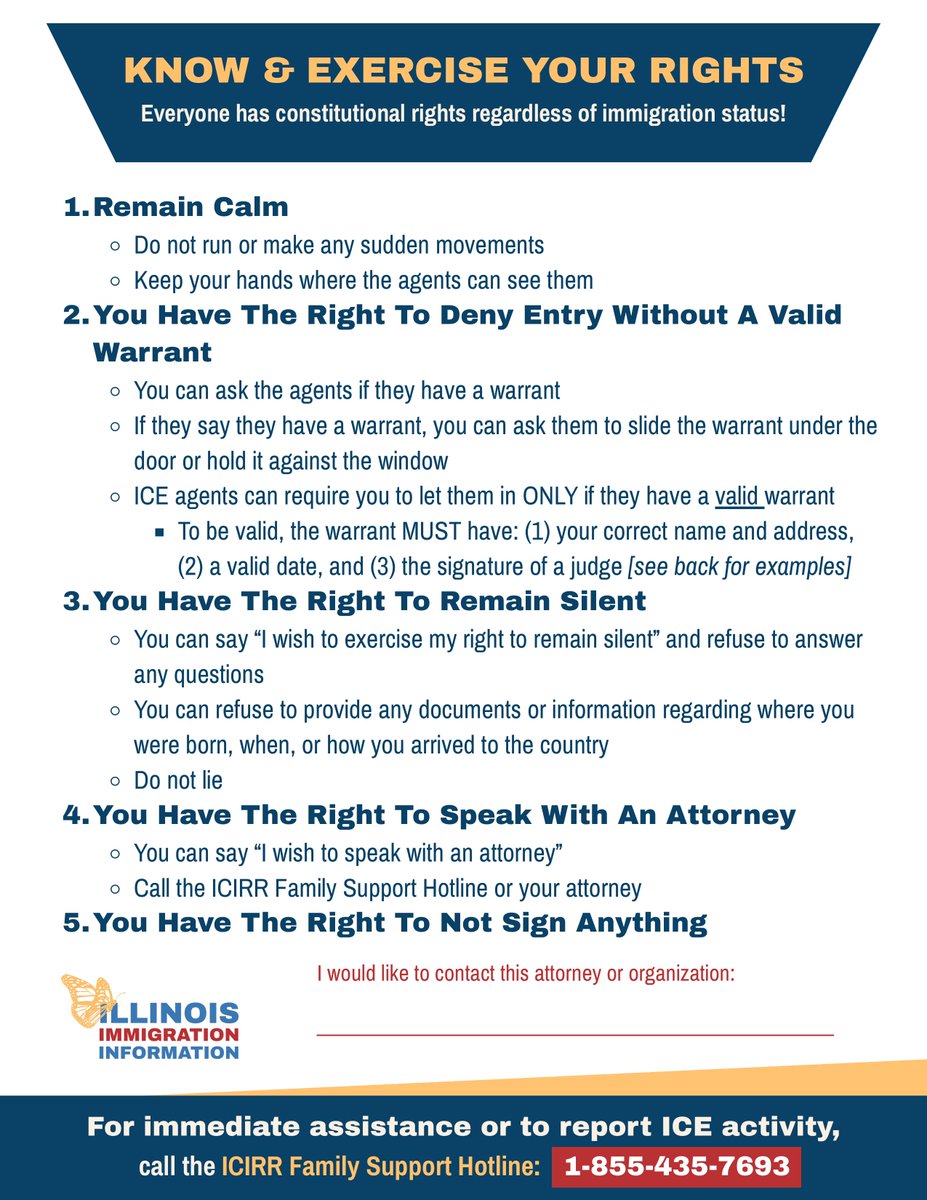 GovPritzker's tweet photo. Know your rights, Illinois.

Here in our state, we stand up for all children and families.

Head to the IL Immigration Information Hub to learn your rights, make a plan for your family, find legal help, and stay informed about changes to immigration laws: https://t.co/pgSD5VmyrQ. https://t.co/20KXMM9omU