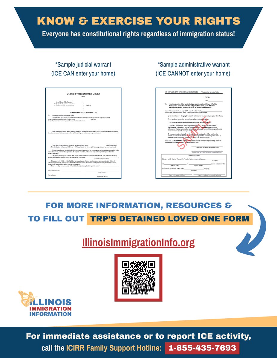 GovPritzker's tweet photo. Know your rights, Illinois.

Here in our state, we stand up for all children and families.

Head to the IL Immigration Information Hub to learn your rights, make a plan for your family, find legal help, and stay informed about changes to immigration laws: https://t.co/pgSD5VmyrQ. https://t.co/20KXMM9omU