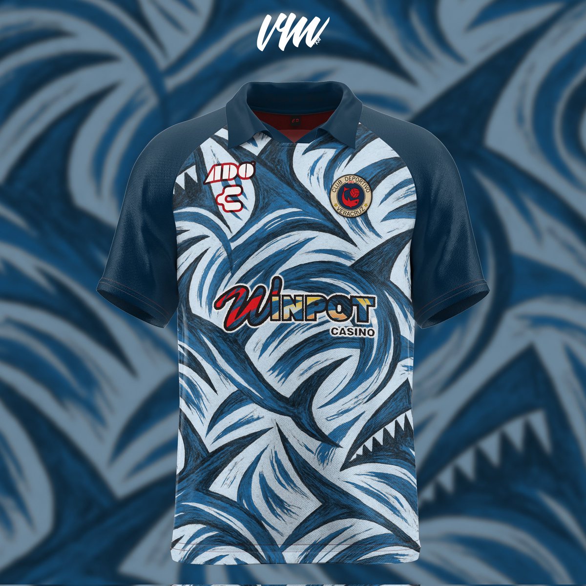 vm_kits's tweet photo. Club Deportivo Veracruz - Alternative Jersey Design

#TiburonesRojos #ClubDeportivoVeracruz #FutbolMexicano #LigaMX #MexicanFootball #FútbolPasión #RedSharks #VamosTiburones #design #footballdesign #ConceptKit #FootballGraphics #GrafikTasarımcı #FootballCulture https://t.co/VdIfKKTnzx