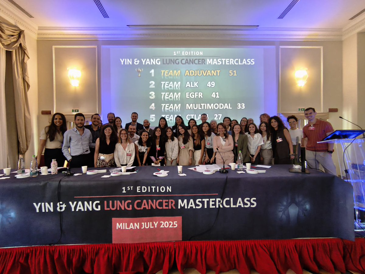 RobertoFerrara_'s tweet image. 🌓Yin&amp;amp;Yang Masterclass 2025 1st edition comes to an end. Huge thanks to all young and early-career investigators for stepping up, and to the stellar faculty for guiding them with passion and vision. Next stop: Paris 2026 🇨🇵 Stay tuned!  #YinYang2025 
@mihaela_aldea @BRicciutiMD