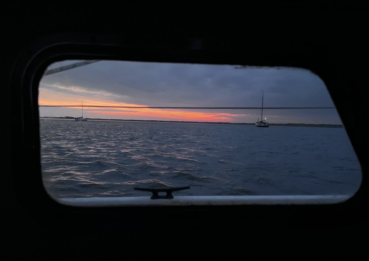 Vallende avond bij Schier #droogvallen op het #Wad