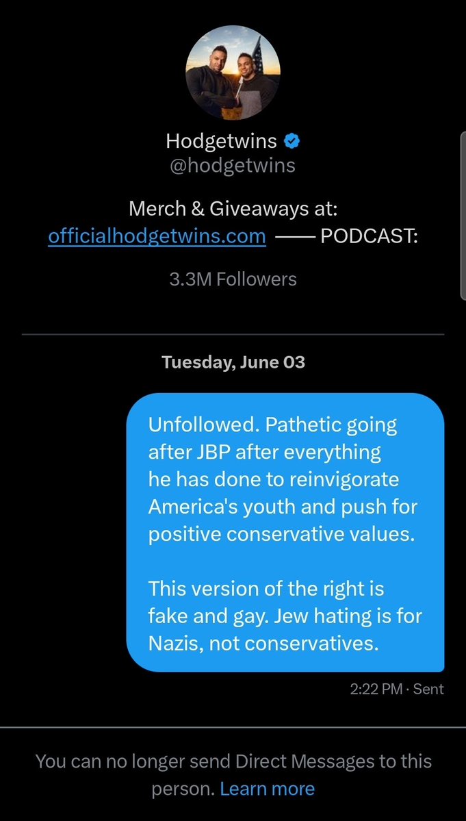 RealSamPitts's tweet image. I guess they won&apos;t be following me back.