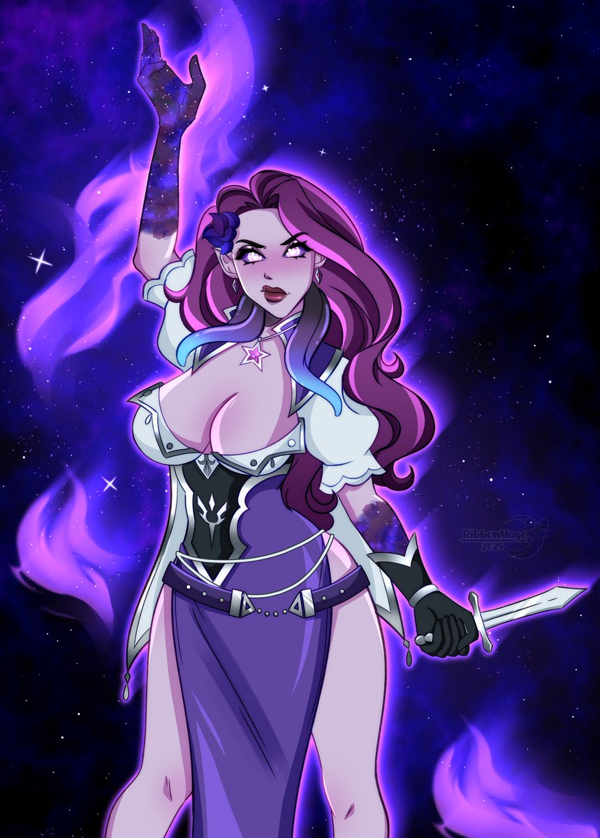 ribbonmagearts's tweet photo. Monthly sketch piece for a client on disc! 💜✨

#illustration #originalcharacter #oc #worldofwarcraft #voidelf https://t.co/cHj9EYW6Ga
