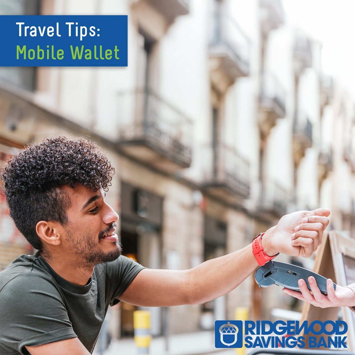 Add your Ridgewood Debit MasterCard® to your Mobile Wallet so you don’t have to carry your debit card. 

#TravelTips #MobileWallet #Travel