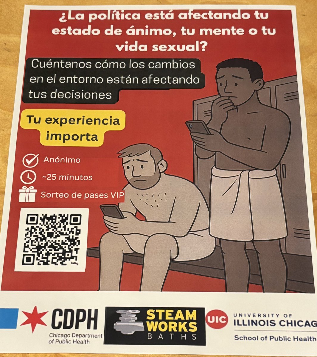 Steamworks Chicago (@steamworkschi) on Twitter photo Here it is! <a href="/SteamworksCHI/">Steamworks Chicago</a> <a href="/ChiPublicHealth/">CDPH | Chicago Department of Public Health</a> <a href="/uicpublichealth/">UIC School of Public Health</a> LGBTQ anonymous self eval mental health survey. U get an eval score at the end to see how ur doing personally w/resources if you need them. Ur not alone in this fight. English & Versión en español #LGBTQ Here it is! <a href="/SteamworksCHI/">Steamworks Chicago</a> <a href="/ChiPublicHealth/">CDPH | Chicago Department of Public Health</a> <a href="/uicpublichealth/">UIC School of Public Health</a> LGBTQ anonymous self eval mental health survey. U get an eval score at the end to see how ur doing personally w/resources if you need them. Ur not alone in this fight. English & Versión en español #LGBTQ