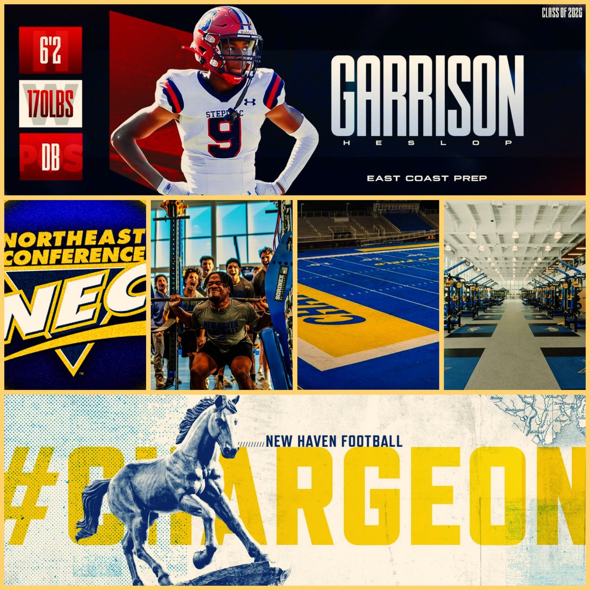 NE-Recruits (@ne6fb_recruits) on Twitter photo 🎊C O M M I T T E D🎊
Congrats to <a href="/ECP_Football/">East Coast Prep</a>’s 6’2 DB <a href="/gheslop_5/">Garrison “Gmoney🎰” Heslop</a> on his commitment to <a href="/UNewHavenFB/">New Haven Football</a> #ChargeOn ⚡️⚡️
<a href="/NECFootball/">NEC Football</a>
#NYCHSFL 🎊C O M M I T T E D🎊
Congrats to <a href="/ECP_Football/">East Coast Prep</a>’s 6’2 DB <a href="/gheslop_5/">Garrison “Gmoney🎰” Heslop</a> on his commitment to <a href="/UNewHavenFB/">New Haven Football</a> #ChargeOn ⚡️⚡️
<a href="/NECFootball/">NEC Football</a>
#NYCHSFL