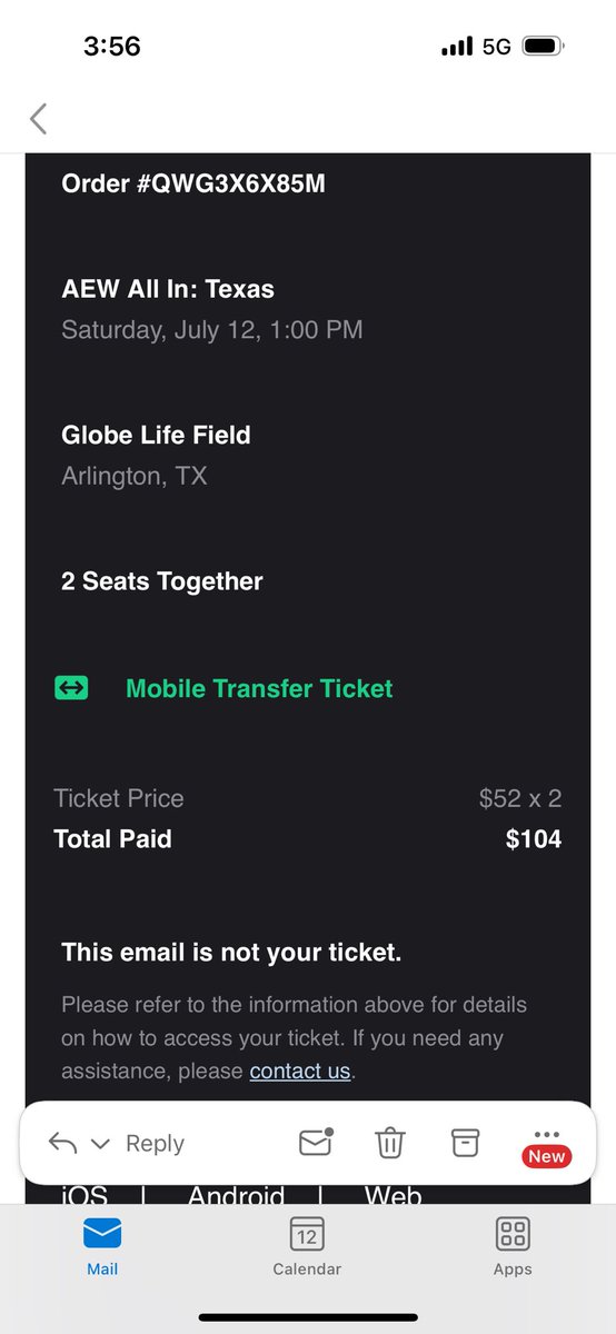 RealDrDelicious's tweet photo. @WrestlingSoup $104 for 2 tickets that with fees https://t.co/vl8ARWKxWK