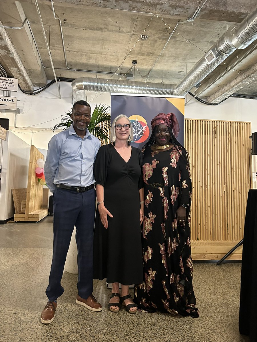 PattyHajdu's tweet image. Des leaders, des partenaires et des entrepreneurs noirs se sont réunis à Thunder Bay pour le réseautage NOBeep. Merci à Charles Nyabeze, Liliane Breiland et à l’équipe NOBeep pour leur leadership visionnaire.
#EntrepreneuriatNoir #ThunderBay